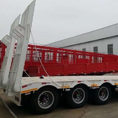 China Hydraulic Multi Axle 35-100 Ton Bulk Cargo Carrier Lowboy Trailer Within Your Budget for sale