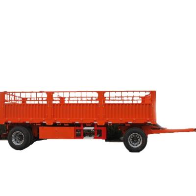 China 40 Ton Fence Cargo Trailer 2 Axle Stake Fence Semi Trailer for Cargo Transportation for sale