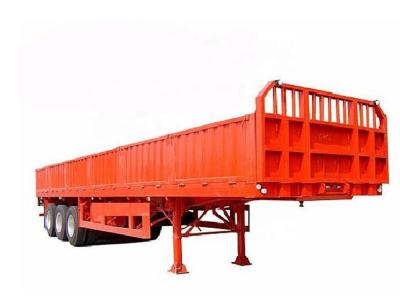 China 3 Axles 40 Ton Cargo Side Wall Semi Trailer for Safe and Flexible Cargo Transportation for sale