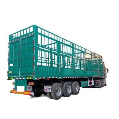 China Tri Axles Stake 4 Floors Stockade Livestock Transporting Pigs Semi Trailer and Standard for sale