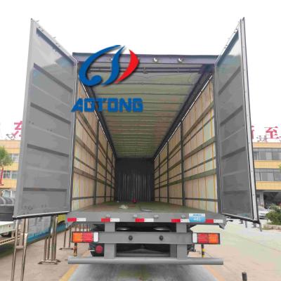 China Steel Semi-Trailer 40ft 45ft Curtain Side Truck Trailers for Russia Market Van Type for sale