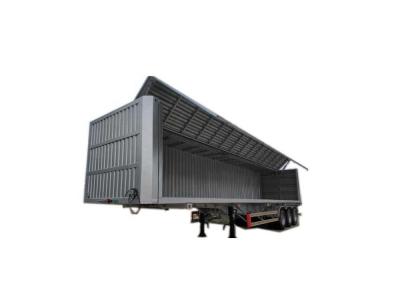 China 40 Tons Max Payload 13 Ton Axle Enclosed Dry Wing Van Semi Trailer for Express Logistics for sale