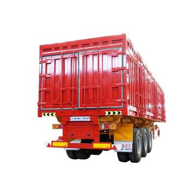 China 3 Axles Open Box Type Enclosed Van Cargo Transport Semi Trailer for Other Trailers for sale