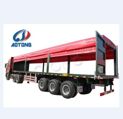 China Side Wall/Curtain Side/Fence Semi Trailer with Mechanical Suspension and 12R22.5 Tires for sale