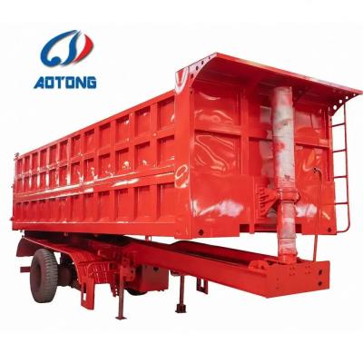 China Small Farm Dump Trailer with HYVA Cylinder and Self Discharge Tipping Function for sale