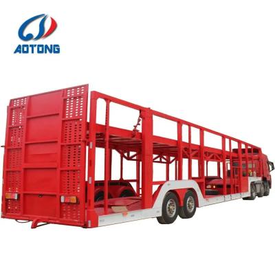 China Truck Trailer Manufacture 4 8 10 Cars Carrier Semi Trailer with Max Payload 30000KG for sale