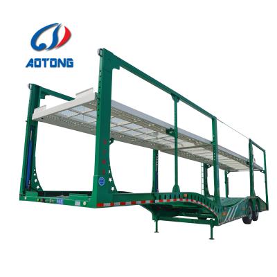 China 3 Axles 3-12 Car Load Semi Trailer for Car Transporter from NDRC Announced Enterprise for sale