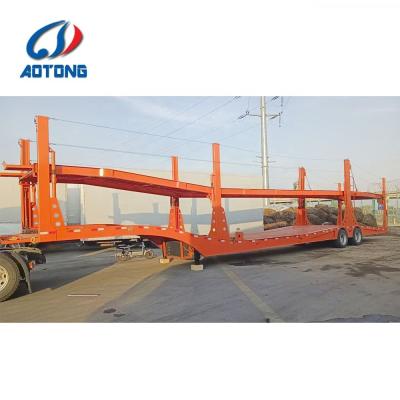 China 2 Axle 3 Axle 30Ton Load 6/8/10 Units Cars Transport Car Carrier Semi Hauler Trailer for sale