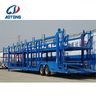 China Customizable Semi Carriers 2 Axle Car Carrier Trailer with Loading Capacity 30T-60T for sale