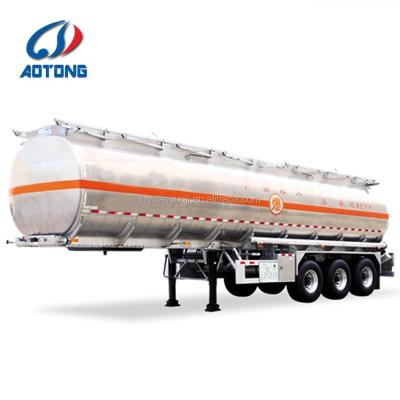 China 45 m3 Tri Axle Fuel Tank Semi Trailer/Aluminum Alloy Tanker/Liquid Tanker Semi Trailer for sale