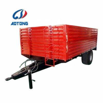 China 2/3 Axle Dump Draw Bar Trailer Full Trailer with 6000*2500* 1500 1500 mm Size for sale