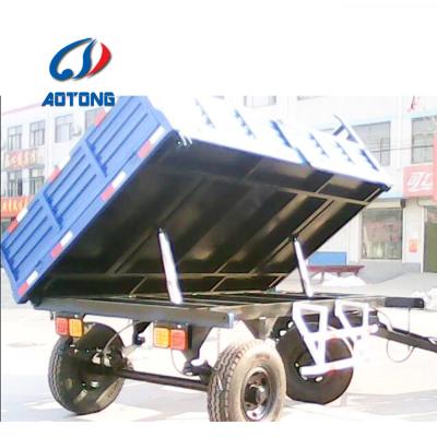 China Farm Tractor 15T 2-Axle Hydraulic Dump Trailer with Draw Bar Customised Design for sale