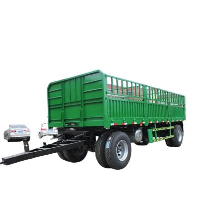 China Max Payload 30-100T 20ft Draw Bar Trailer for Full Truck Tractor Trailers on Farm for sale