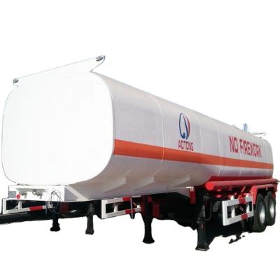 China 45000 Liters Water Transporting Semi Trailer with 3 Axles and Mechanical Suspension for sale