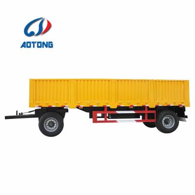 China Drawbar Turntable Full Type Trailer with 50T Max Payload and Optional Logo Printing for sale