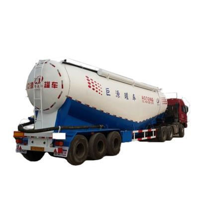 China 30 Tons 3 Axles Used Cement Tanker Trailer for Fly Ash Transportation in Kenya for sale