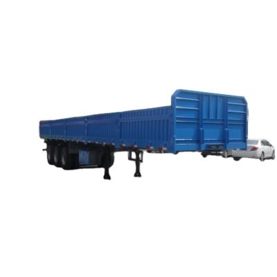 China Open hek Truck Cargo Carrier Semi-trailer met zijwand en as BPW Optioneel Te koop