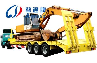 China Lowbed Trailers For Transport Of Heavy Loader for sale