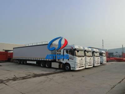 China 40ft Multipurpose Curtain Side Truck Trailers General Cargo Transport Trailer à venda