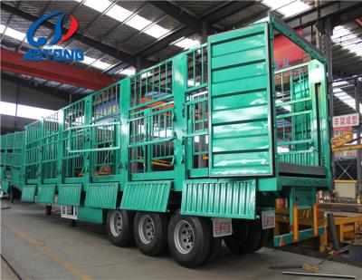 China 3 Axles Animal Or Cargo Transport Fence Type Truck Trailers for sale