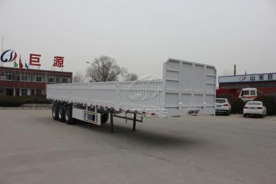 China Flat Platform With Detachable Side Wall Semi Trailers For Cargo Transport for sale