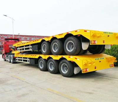 China Zwaarmachinevervoerder, laagladder, gooseneck-trailer Te koop