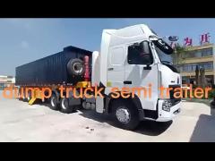 rear dumping truck trailer