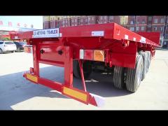 40ft Flatbed/Skeleton Container Semi Trailer Customizable for Customer Requirements