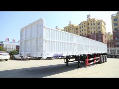 Flatbed Side Wall Semi Trailer Bulk Cargo Truck Trailers