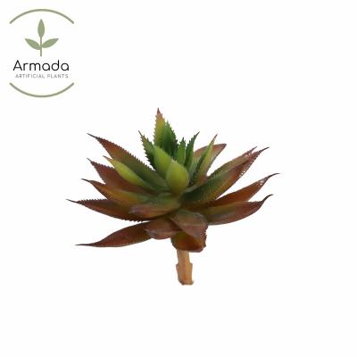 China Wholesale Lifelike Artificial Succulent Pineapple Leaf Decoration Long Lasting Plant Single Branch for sale