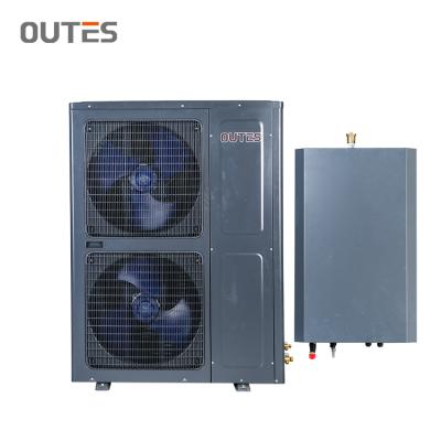 China Hotel R410A Inverter EVI Air Source Residential Sanitary Hot Water Heat Pump For Heating Cooling DHW for sale