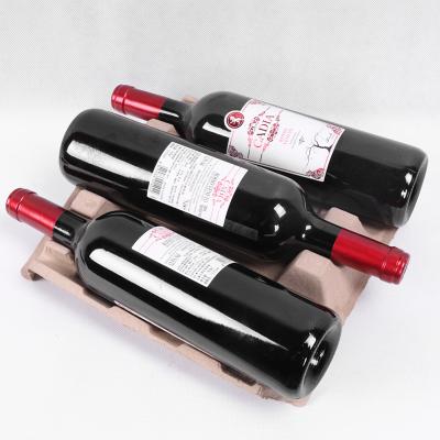 China Recycled Materials Wholesale Eco Friendly Degradable Pallet Transport Pulp Wine Shipper Packaging for sale