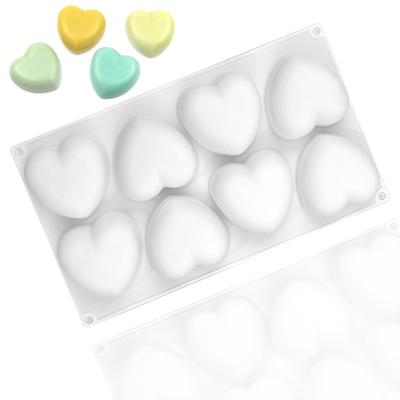 China 8 Lovingly Shaped Cake Mold DIY Handmade Soap Mold Loving Chocolate Cavity Bar Baking Tools for sale