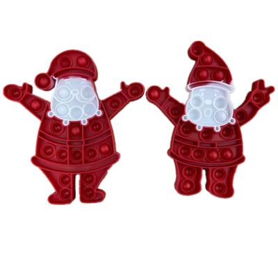 China New Arrival Silicone Santa Push Pop Bubble Sensory Stir Sensory Toy For Kids Stir Toy For Children ZK-PT14SC for sale