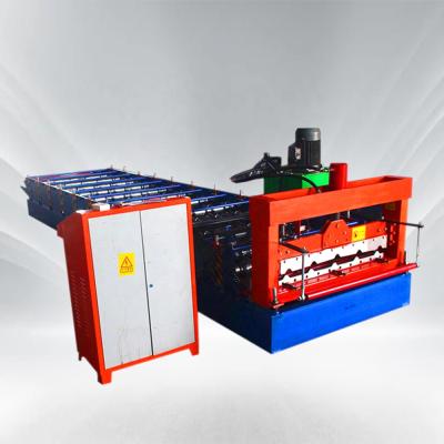 China Factory Steel Sheet Roof Making Machinery Steel Wall Cladding Machine Thick Steel Cut Roll Forming Machine en venta