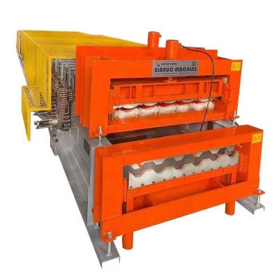 China Building Material Shops Steel Roll Used Roofing Sheets Double Layer Roof Tile Making Forming Machine for sale