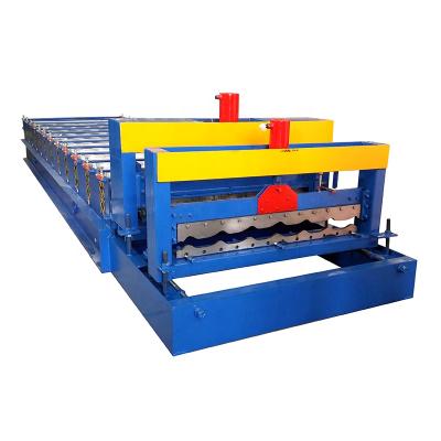 中国 Building Material Shops China Supplier Golden Glazed Tile Roof Panel Cold Roll Forming Machine 販売のため