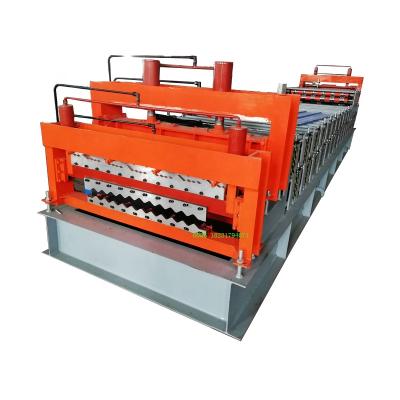 China 850mm(Double Layer Roll)/860mm(Down) Forming Machine Metal Roof Cladding Sheet Roll Forming Machine for sale