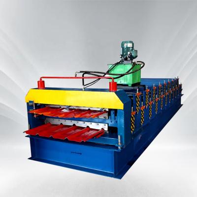 中国 Building Material Shops Sheet Ironing Machines Color Steel Roof Wall Panel Double Layer Roll Forming Machine 販売のため