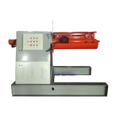 China Construction material shops 10 ton automatic hydraulic decoiler uncoiler with car for sale à venda