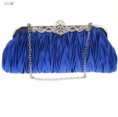 China Hot Sale Ladies Clutch Bag Women Evening Clutch Bag Elegant Satin Handbag Bridal Wedding Bag for sale