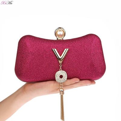 China Fashion Women Fashion Women Evening Clutch Bag Bridal Wedding Party Clutch Purse Bag Tassel Elegant Cross - Body for sale