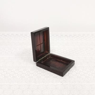 China Wholesale custom antique imitation semi-finished storage box unfinished wooden box for sale