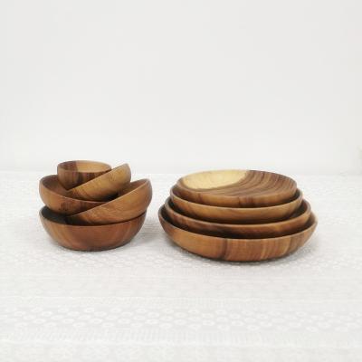 China Viable Bowl Olive Wood Acacia Wood Appetizer Bowl for sale