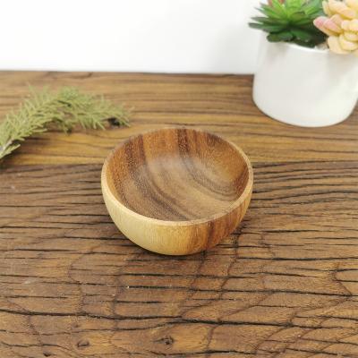 China Sustainable Wood Bowl Acacia Wood Bowl Salad Bowl for sale