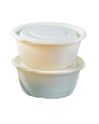 China Disposable Food Takeaway Packaging Sturdy Waterproof Eco Bagasse Disposable Biodegradable  Salad Serving bowl for sale