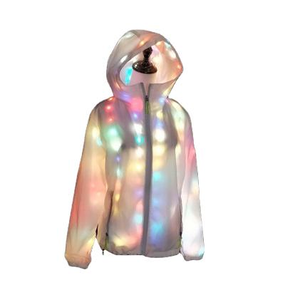 China Party Dresses LED Clothes Colorful Glowing Casual Top Light Up Jacket Coat Pants Costumes Sets Christmas Halloween Luminous Party for sale