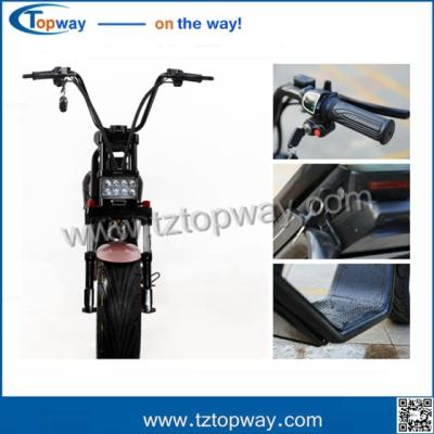 China two wheels Citycoco 1000W 60V adult electric scooter battery box removable for sale