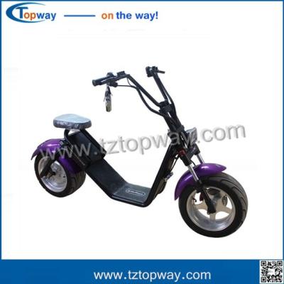 China 1000w 12inch 60V 12Ah 45KPH fat tire citicoco electric scooter for sale