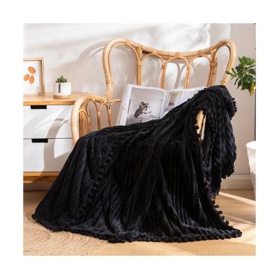 China New Type Luxury Custom Made Pit Skin-Friendly Faux Fur Sale Chunky Weighted Blanket for sale